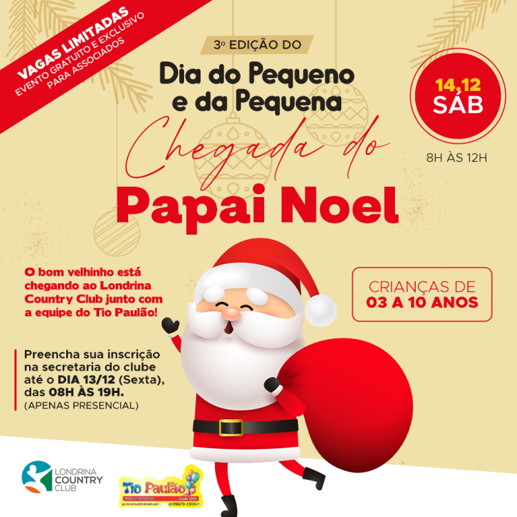 CHEGADA DO PAPI NOEL